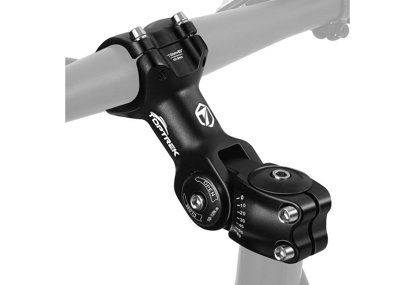 LuxusKollektion Lenkervorbau Fahrradlenker Vorbau 31.8mm*110mm Aluminium verstellbar mit Bild 4