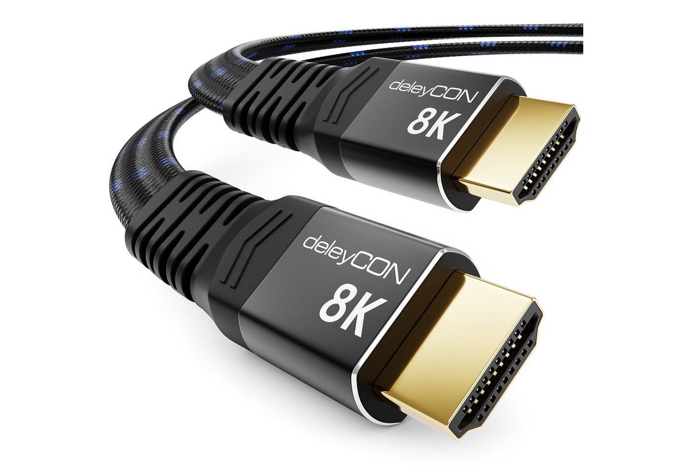 deleyCON 1,5m 8K UHD HDMI 2.1 Flachkabel HDR ARC Dolby 48Gbit/s 8K@60Hz HDMI-Kabel Bild 5