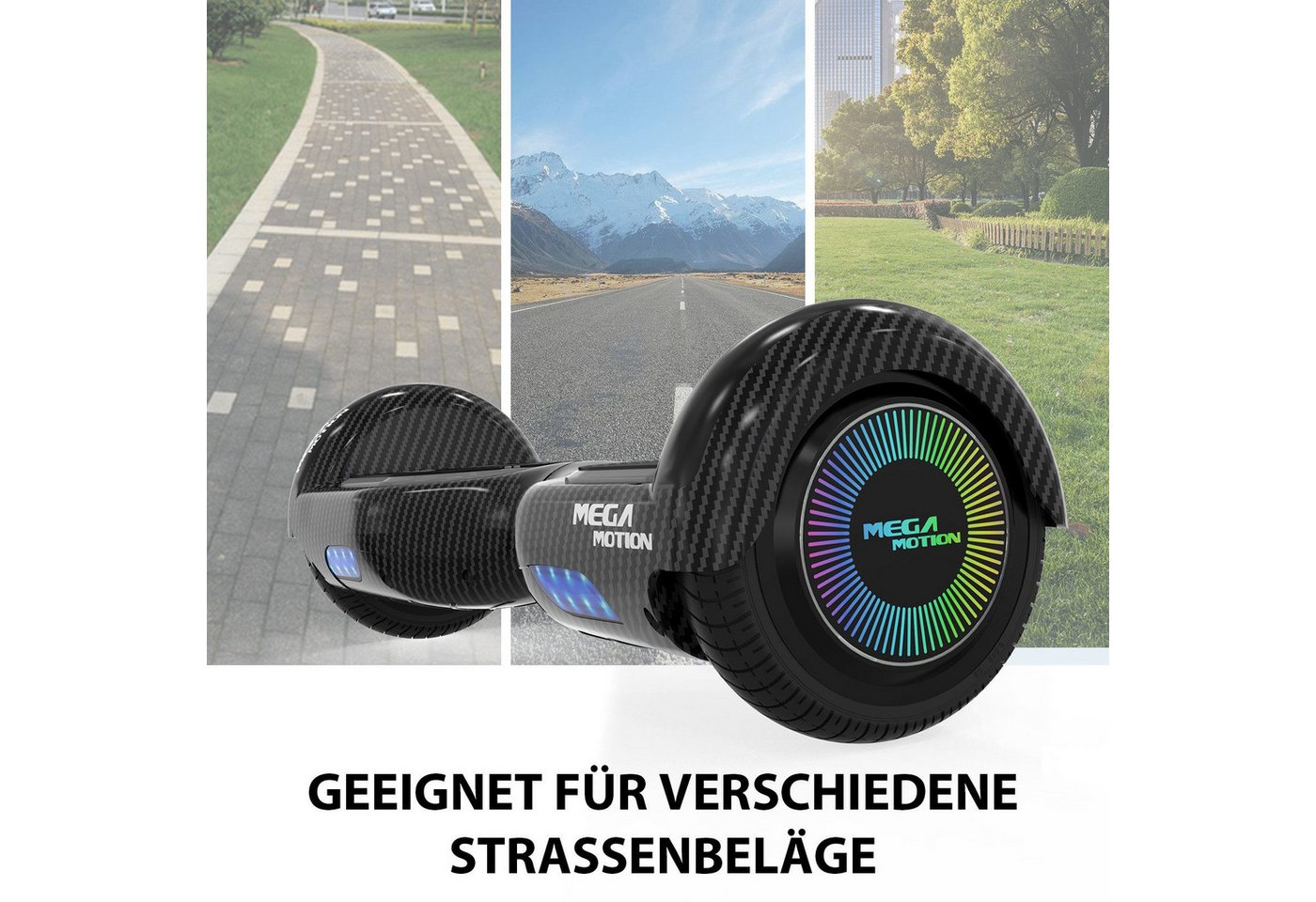 HITWAY Balance Scooter 6,5 Zoll Hoverboard mit Bluetooth und zwei starke Motoren, 15 km/h, Geschenk für Kinder und Jugendliche