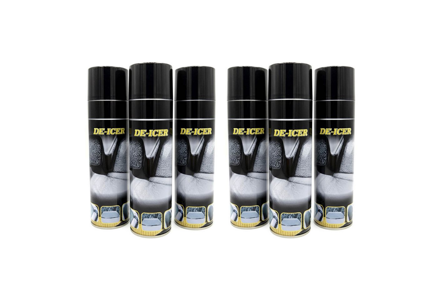 HAC24 Scheibenfrostschutz 6x Auto Scheibenenteiser Spray Scheiben Enteiserspray Enteiser, 3,6 l, 600 ml je Spraydose Bild 2
