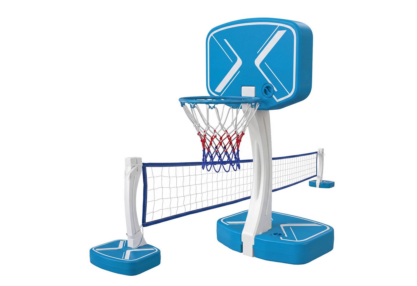 COSTWAY Basketballständer, Wasserspielzeug mit befüllbarem Standfuß & 2 Netzen