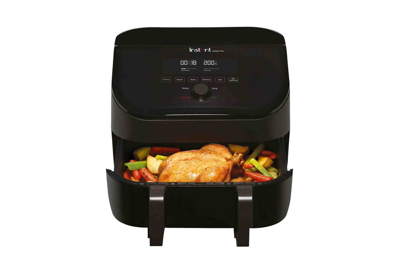 Instant Pot Heißluftfritteuse Vortex Plus VersaZone Airfryer 8in1 XXL Korb zum Rösten Grillen Dörren, 1700 W, digitales Display, 8 Kochprogramme, 2-in-1 Schublade, 8,5L oder 2x4,2L Bild 4