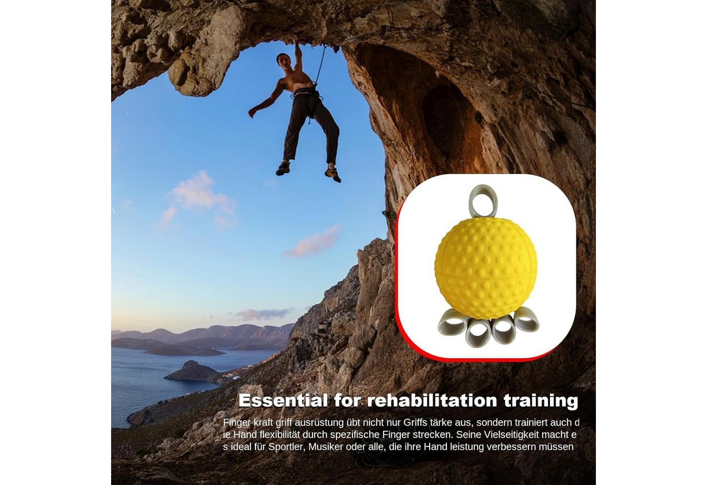 FELIXLEO Handmuskeltrainer Handgelenktrainer Fingertrainer Kompakt Handmuskeltrainer Fitness Bild 2