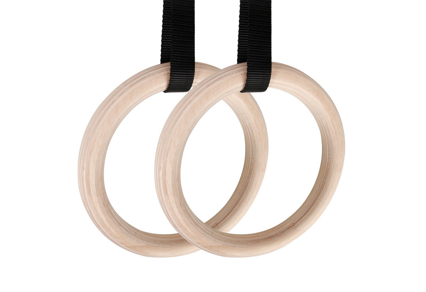 CCLIFE Trainingsring Gymnastikringe Gymnastic Ringe Holz Trainingsringe Turnringe fitness Bild 2