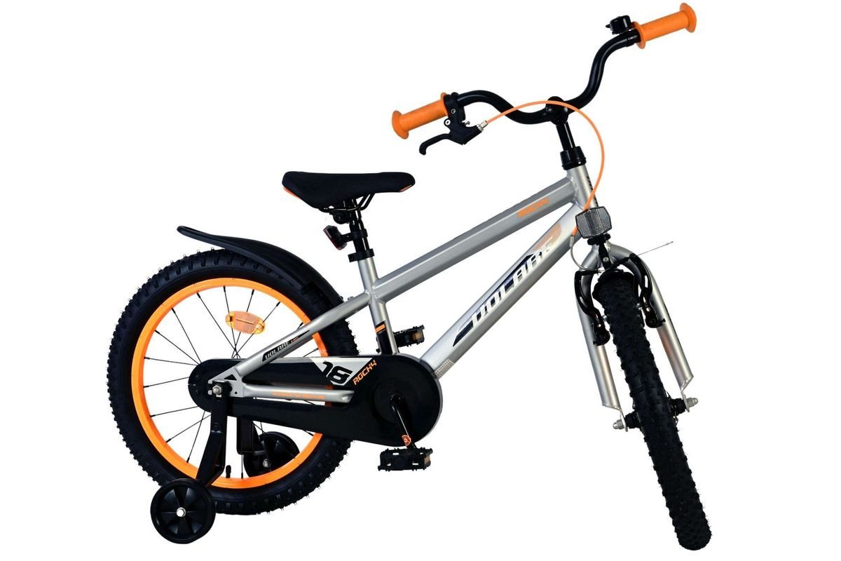 Volare Kinderfahrrad 18 Zoll Kinder Fahrrad Kinderfahrrad MTB Rad Bike Rocky Grau 51853, 1 Gang, Rücktritt, Seitenständer, Schutzbleche, Kettenschutz Bild 2