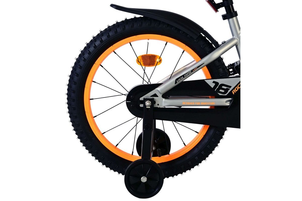 Volare Kinderfahrrad 18 Zoll Kinder Fahrrad Kinderfahrrad MTB Rad Bike Rocky Grau 51853, 1 Gang, Rücktritt, Seitenständer, Schutzbleche, Kettenschutz Bild 3