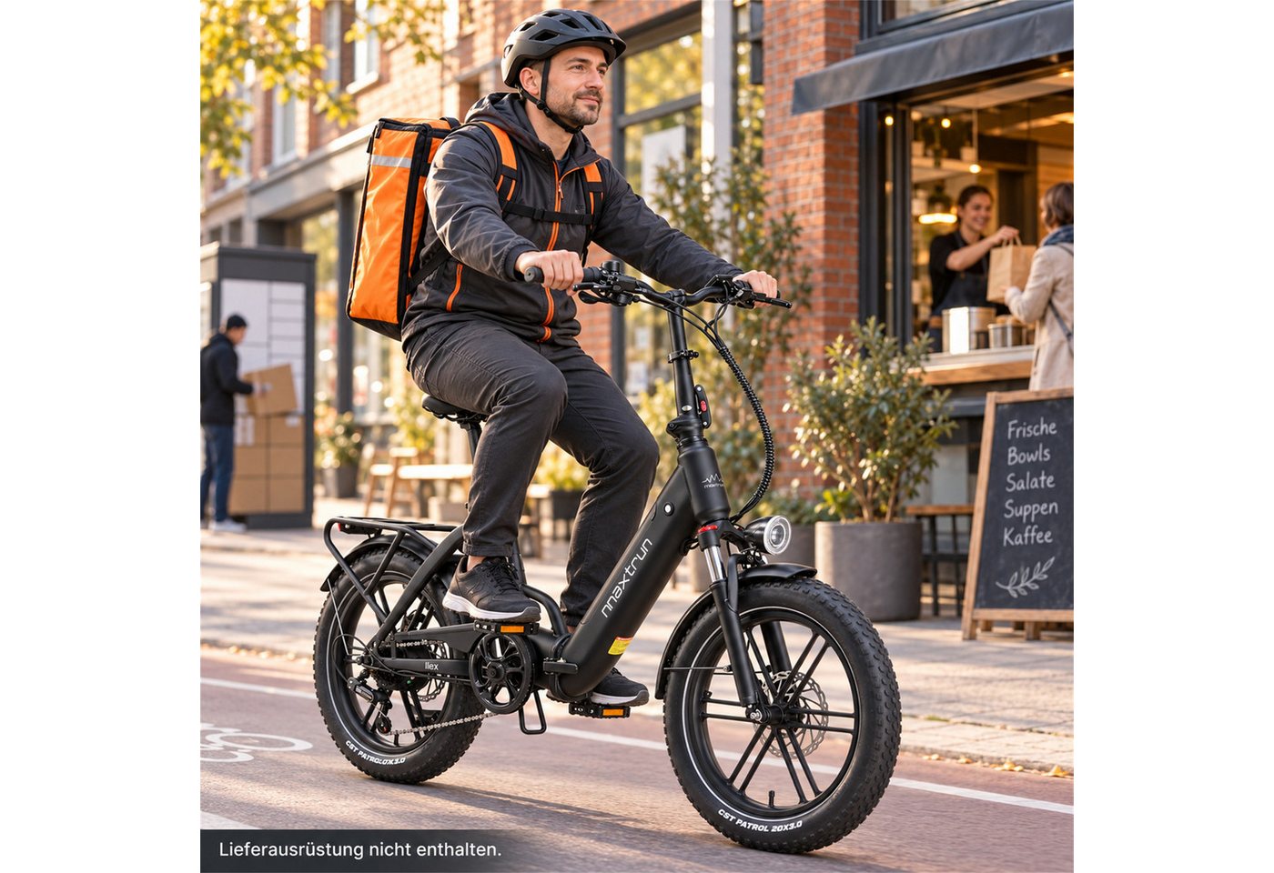 Vankel E-Bike Herren u. Damen E-Faltrad 20 Zoll 250W 691Wh 100km Fatbike Shimano, Kettenschaltung, Heckmotor, 691 Wh, Hydraulische Scheibenbremse Drehmomentsensor Federgabel 30,5 kg Bild 4