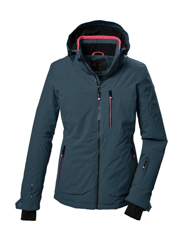 Killtec Skijacke KSW 36 WMN SKI JCKT Wasserdichte Damenjacke mit abnehmbarer Kapuze und Schneefang