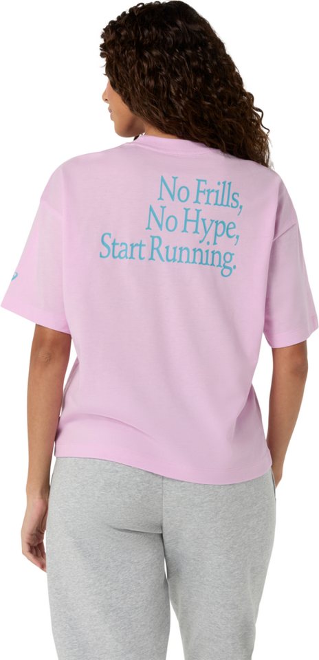 Asics Laufshirt RUNNER MESSAGE GRAPHIC RELAXED TEE mit Start Running auf Vorder- und Rückseite Bild 2
