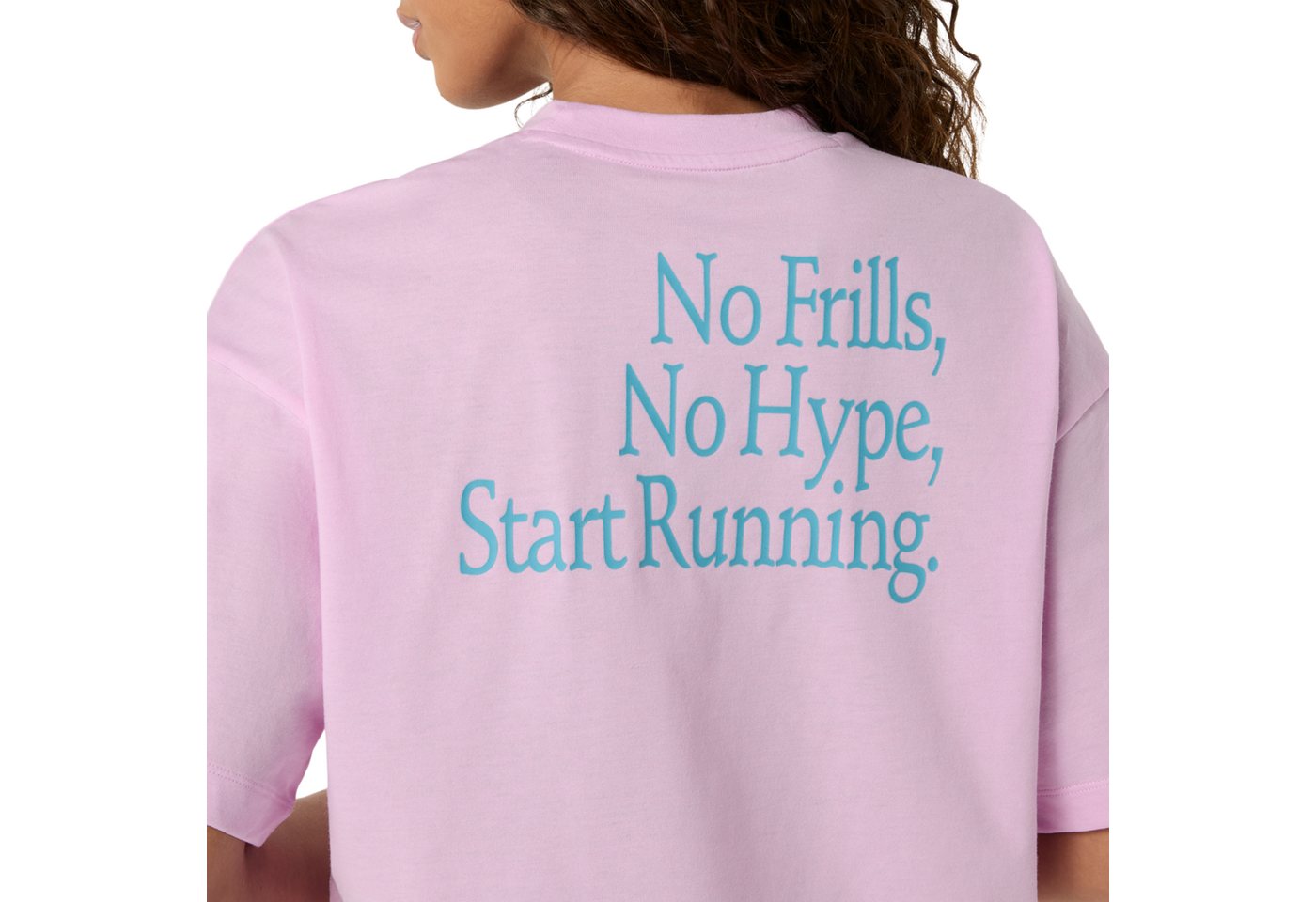 Asics Laufshirt RUNNER MESSAGE GRAPHIC RELAXED TEE mit Start Running auf Vorder- und Rückseite Bild 3