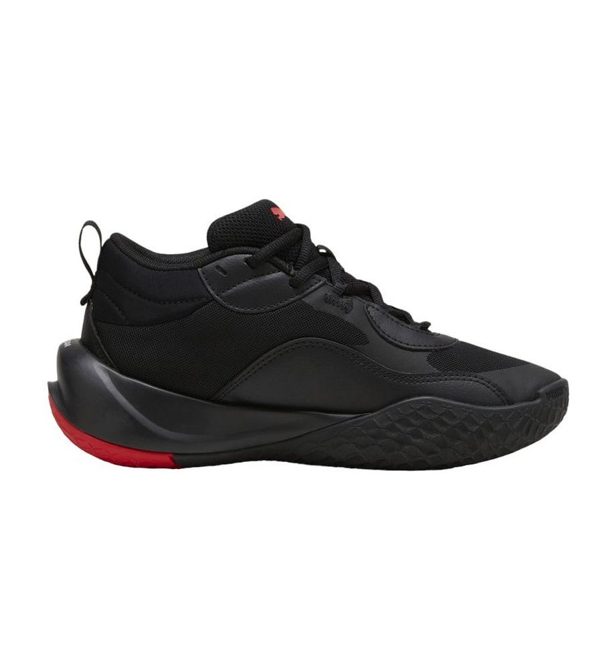 PUMA Hallen-Indoorschuhe Playmaker Pro schwarz/rot Kinder Badmintonschuh Bild 3