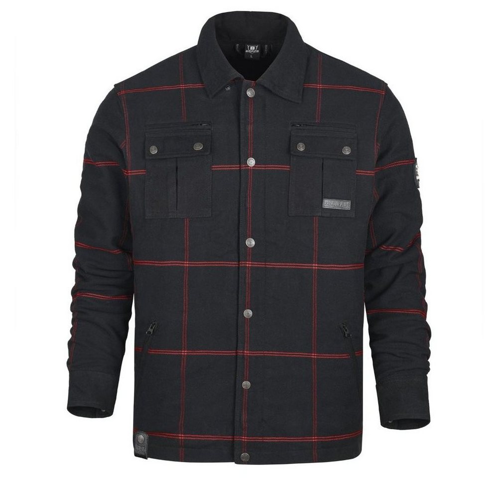 Bores Motorradjacke Lumberjack Premium Plus Bortexx Herren Motorradhemd Schutzlevel B Bild 3