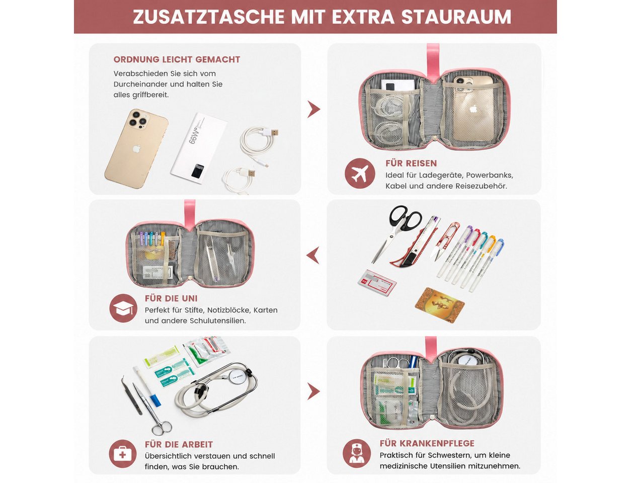 Fyrove Rucksack Reiserucksack mit Laptopfach 15,6 Zoll, TSA Handgepäck Rucksack (Eleganter Damen Laptop Rucksack mit separater Tasche, großes Fassungsvermögen, praktische Organisation), und wasserabweisendes Material für Alltag, Büro und Reisen