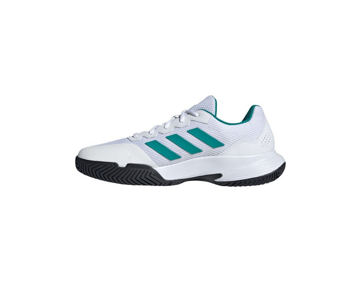 adidas Performance GameCourt 2 Allcourt weiss/tealgrün/schwarz Herren Tennisschuh Bild 5