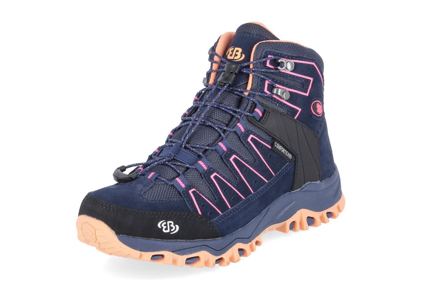 BRÜTTING Brütting Sneaker High 231168 Jungen Leder & Textil blue Trekkingschuh