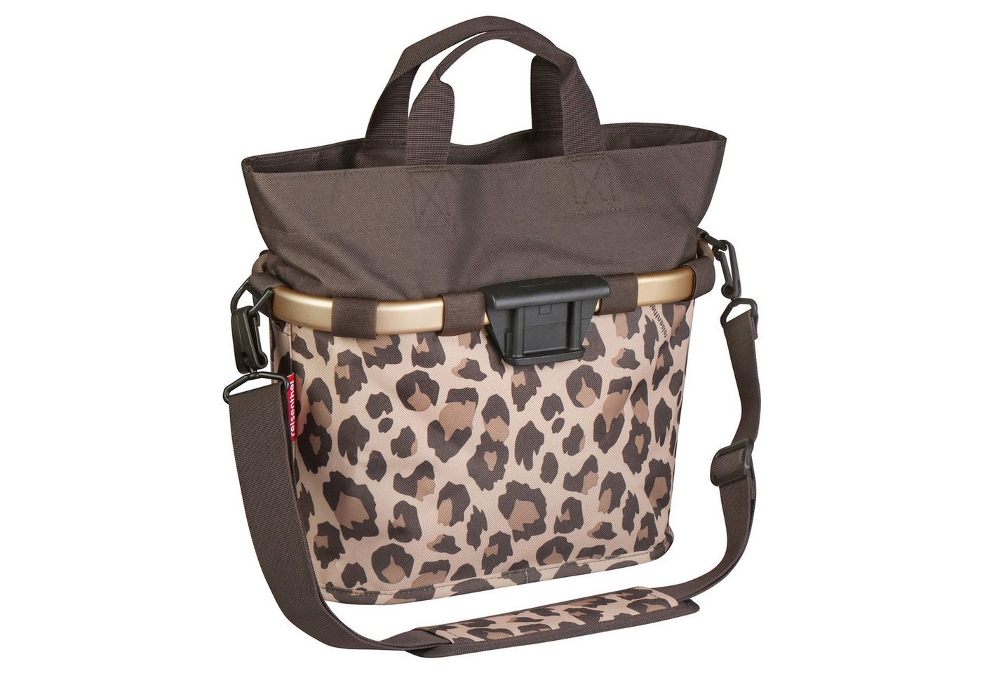 KlickFix Fahrradtasche reisenthel Bikebasket S 12 - Lenkerkorb (leo macchiato)