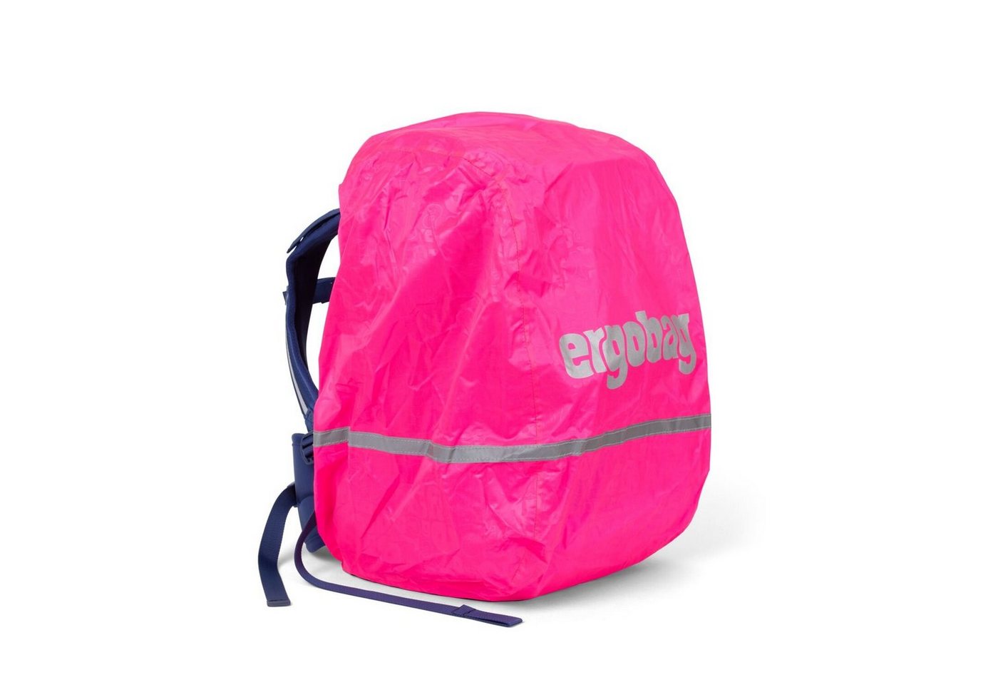 ergobag Schulranzen Regencape Pink/Silber (1 Stück), reflektiert, für alle Ergobag Schulranzen Bild 2