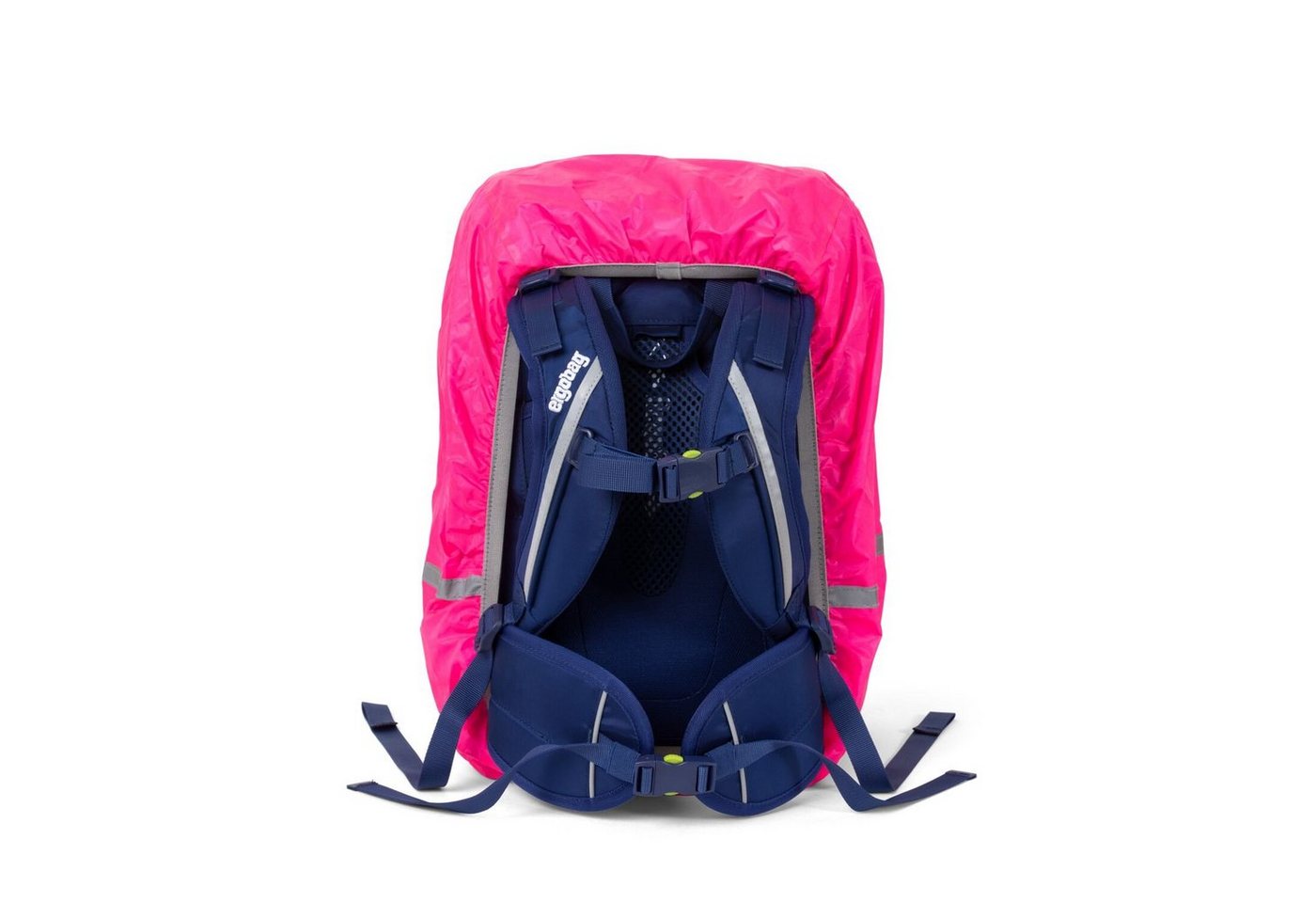 ergobag Schulranzen Regencape Pink/Silber (1 Stück), reflektiert, für alle Ergobag Schulranzen Bild 3