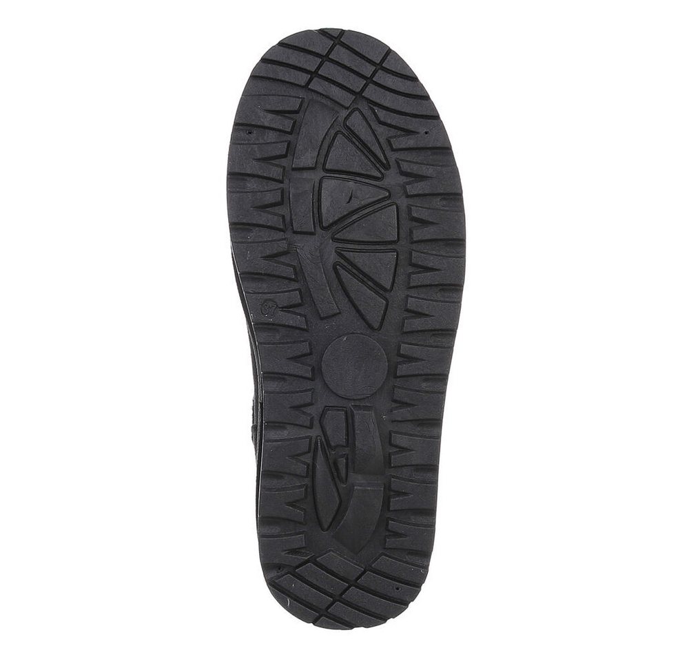 Ital-Design Damen Snowboots Freizeit Snowboots (87451912) Flach Stiefeletten in Schwarz