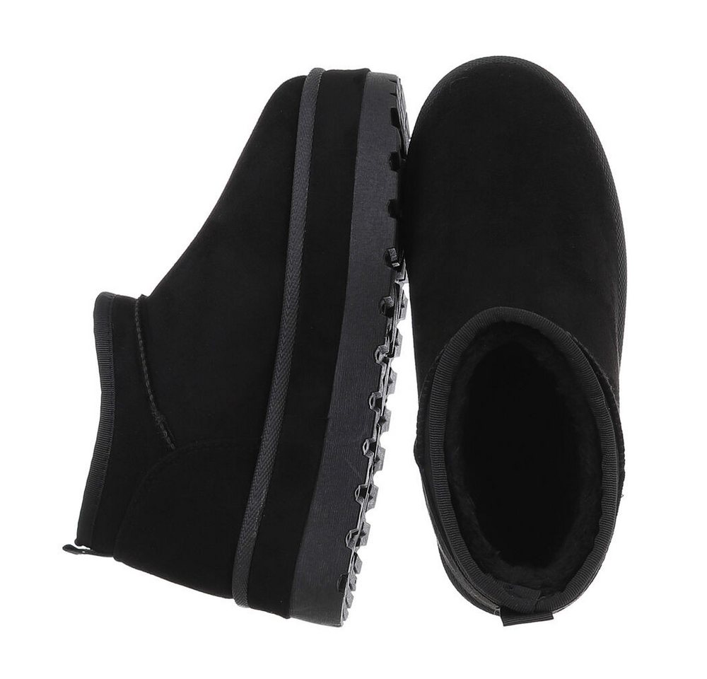 Ital-Design Damen Snowboots Freizeit Snowboots (87451912) Flach Stiefeletten in Schwarz Bild 2