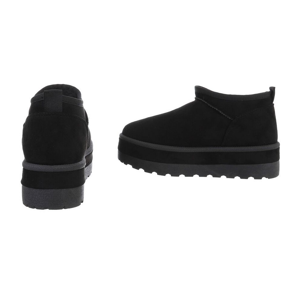 Ital-Design Damen Snowboots Freizeit Snowboots (87451912) Flach Stiefeletten in Schwarz Bild 3