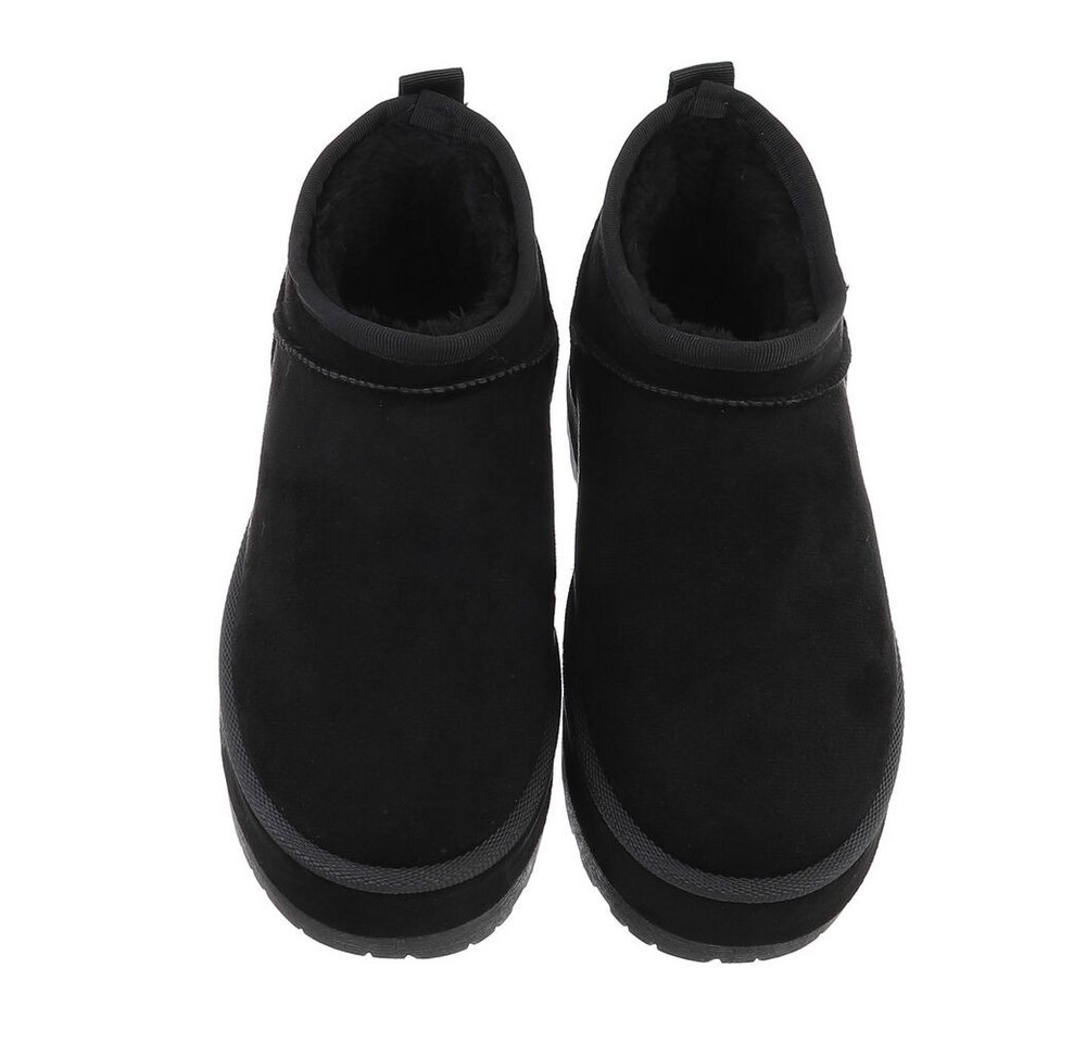 Ital-Design Damen Snowboots Freizeit Snowboots (87451912) Flach Stiefeletten in Schwarz Bild 5