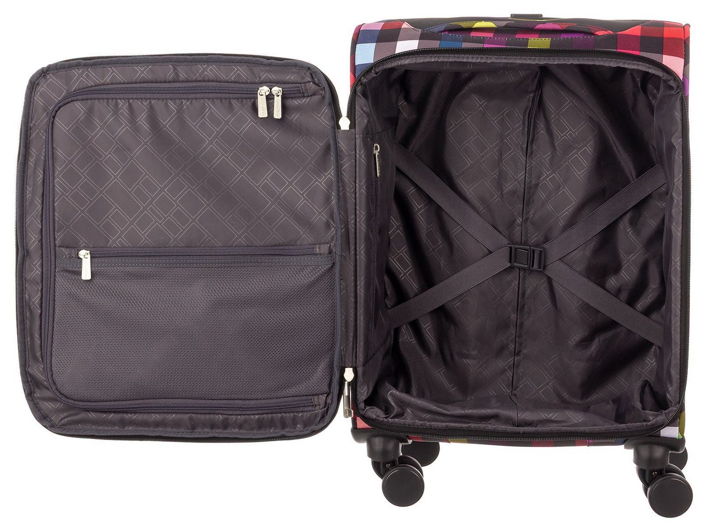 Franky Weichgepäck-Trolley Koffer Gr. S Reisegepäck T27-F Spinner 55er