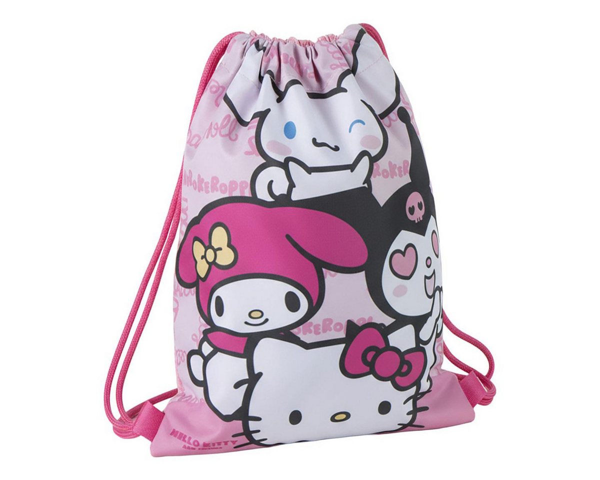 Hello Kitty Turnbeutel Beutel Kinder 25 × 32 cm leichte Tasche mit Fan Motiv für unterwegs (Packung) Bild 2