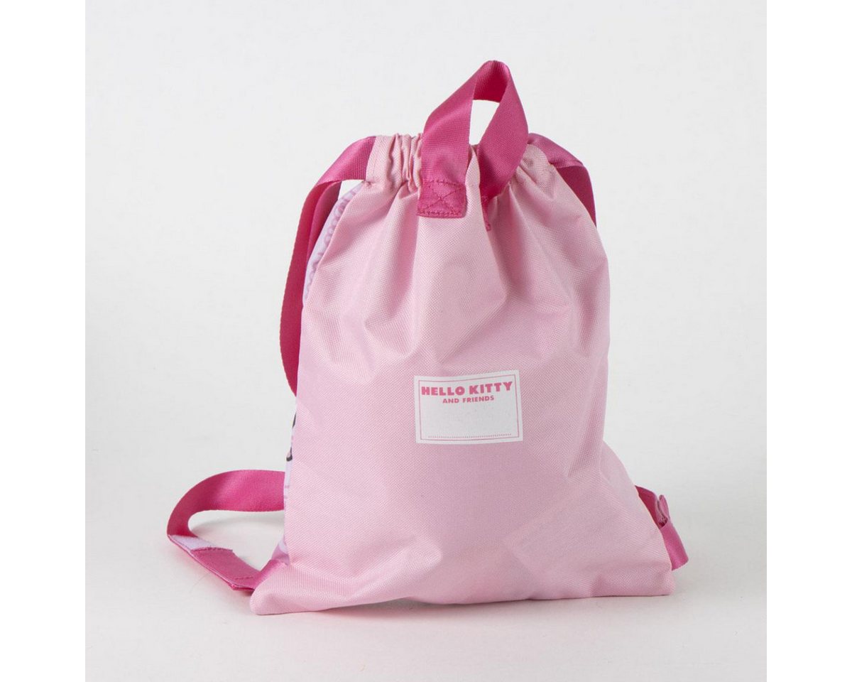 Hello Kitty Turnbeutel Beutel Kinder 25 × 32 cm leichte Tasche mit Fan Motiv für unterwegs (Packung) Bild 5