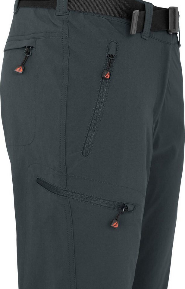 Bergson Outdoorhose TERRA (slim) Damen Winter-Wanderhose, warm gefüttert, elastisch, Langgrößen, dunke