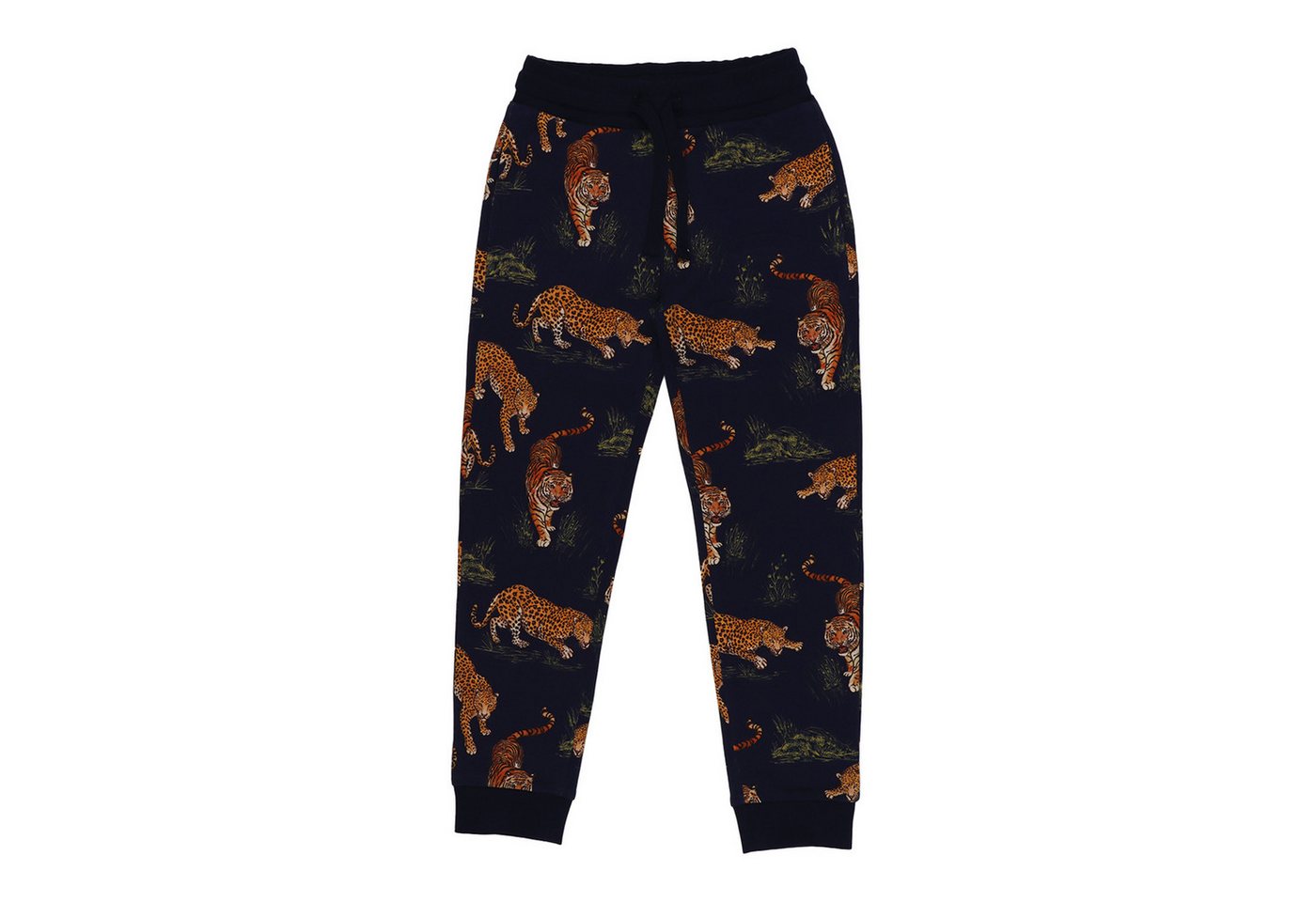 Walkiddy Jogger Pants Walkiddy Tiger & Leopard Bio Baumwolle GOTS Dunkelblau - Bio Baumwolle,GOTS, Kinderbekleidung,nachhaltige Klamotten