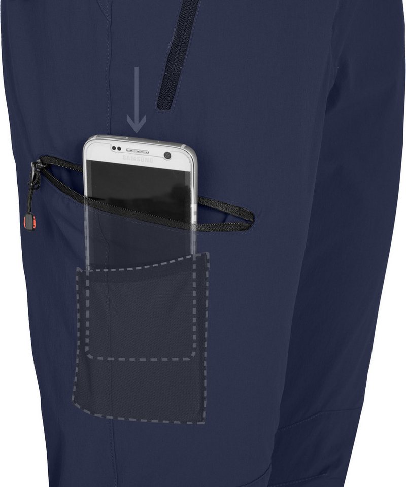 Bergson Outdoorhose RAISIO COMFORT Herren Winter Wanderhose, warm gefüttert, elastisch, Kurzgrößen, peac Bild 4