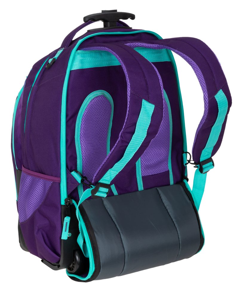 ELEPHANT Schulrucksack Trolley Schultrolley Trolly Rucksack Laptoptrolley Schule Kinder (3 Teile Set, Rucksacktrolley + Federmäppchen + Laptophülle), Schultasche Räder Trolleyrucksack mit Laptop Sleeve Mäppchen Box +tml