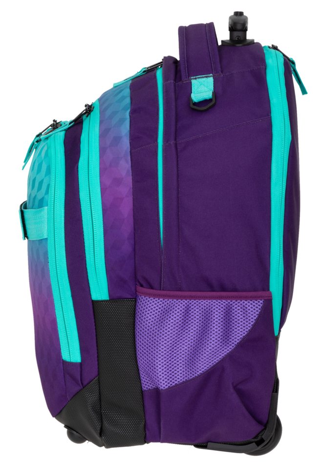 ELEPHANT Schulrucksack Trolley Schultrolley Trolly Rucksack Laptoptrolley Schule Kinder (3 Teile Set, Rucksacktrolley + Federmäppchen + Laptophülle), Schultasche Räder Trolleyrucksack mit Laptop Sleeve Mäppchen Box +tml Bild 5