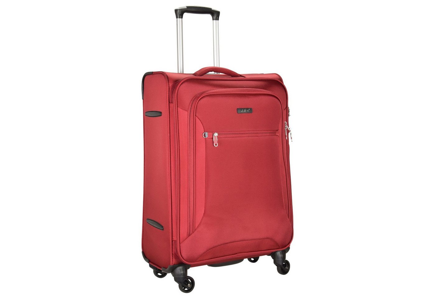 D&N Weichgepäck-Trolley Travel Line 6400, 4 Rollen, Polyester