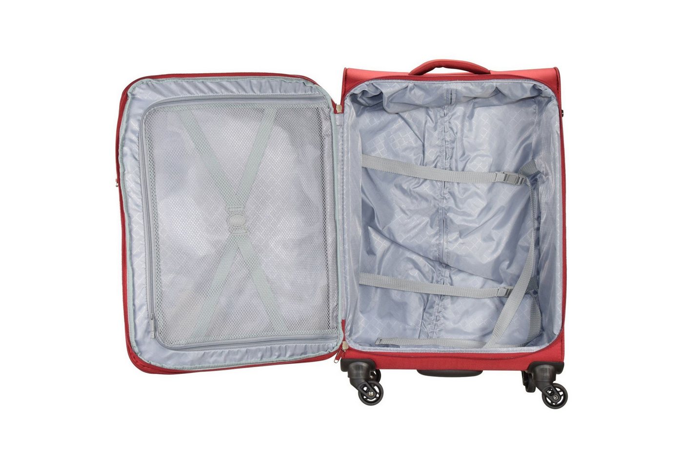 D&N Weichgepäck-Trolley Travel Line 6400, 4 Rollen, Polyester Bild 4
