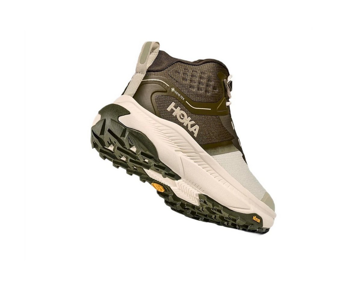 Hoka One One Wanderschuhe Transport Hike GTX (wasserdicht) grün/cream Herren Laufschuh Bild 3