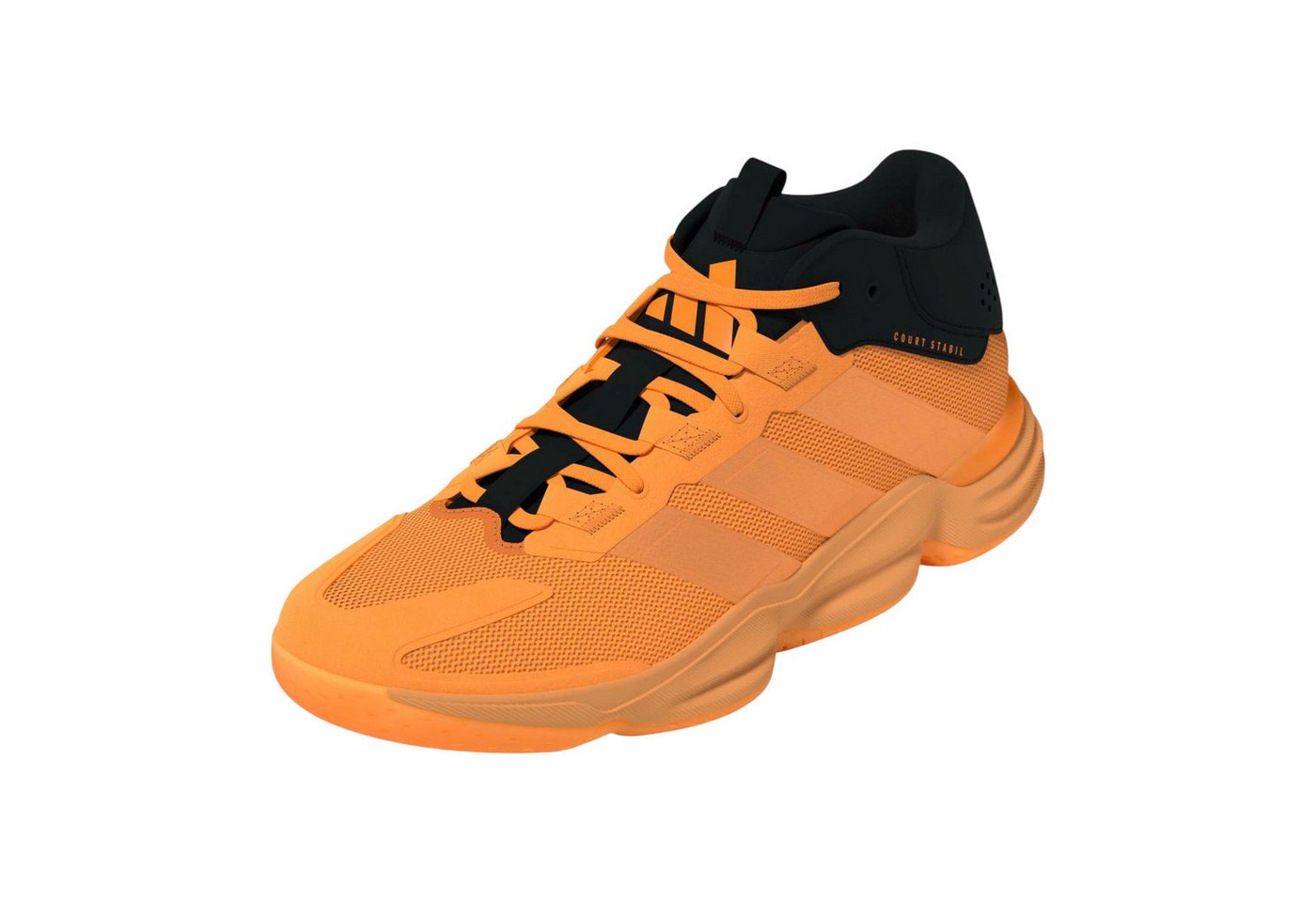 adidas Performance Hallen-Indoorschuhe Courtstabil (Basketball) orange/schwarz Herren Badmintonschuh Bild 3