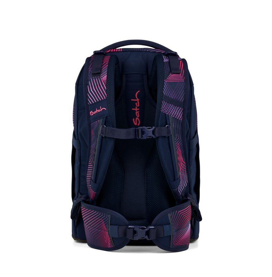 Satch Schulranzen Schulrucksack-Set PACK Seismic Pink 4-teilig (4-teilig), ergonomisch, Your-Size-System: auf Körpergröße anpassbar Bild 3