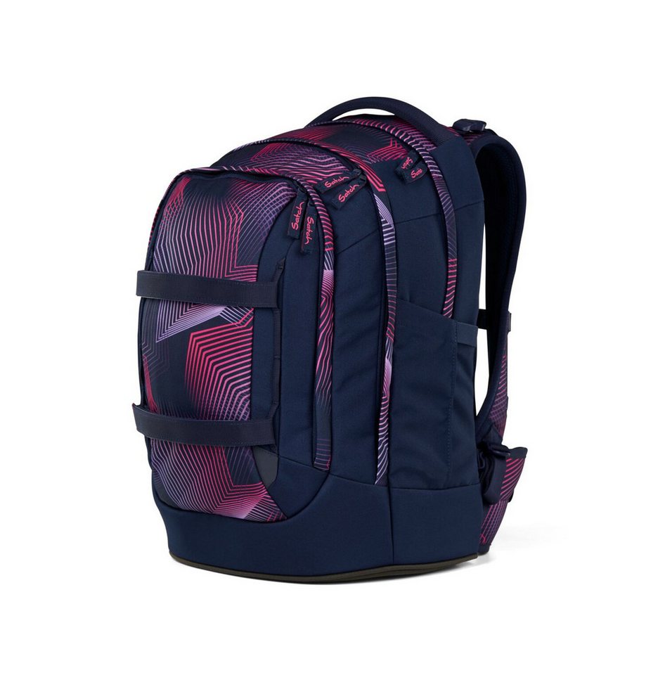 Satch Schulranzen Schulrucksack-Set PACK Seismic Pink 4-teilig (4-teilig), ergonomisch, Your-Size-System: auf Körpergröße anpassbar Bild 4