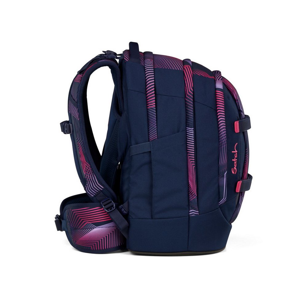 Satch Schulranzen Schulrucksack-Set PACK Seismic Pink 4-teilig (4-teilig), ergonomisch, Your-Size-System: auf Körpergröße anpassbar Bild 5