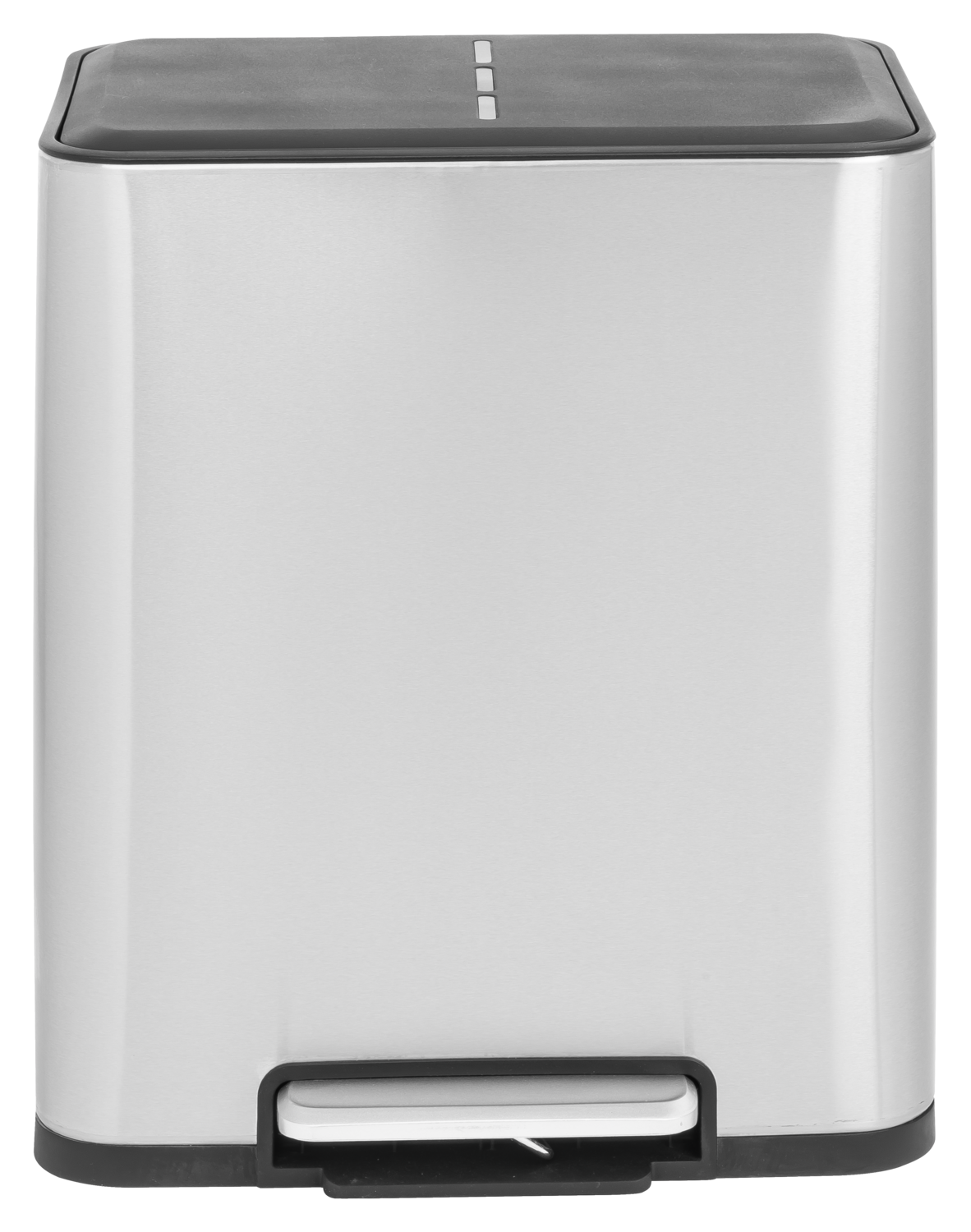 W5 Abfalleimer, Edelstahl mit Mülltrennsystem, 2 x 15 l (Silber) Bild 3