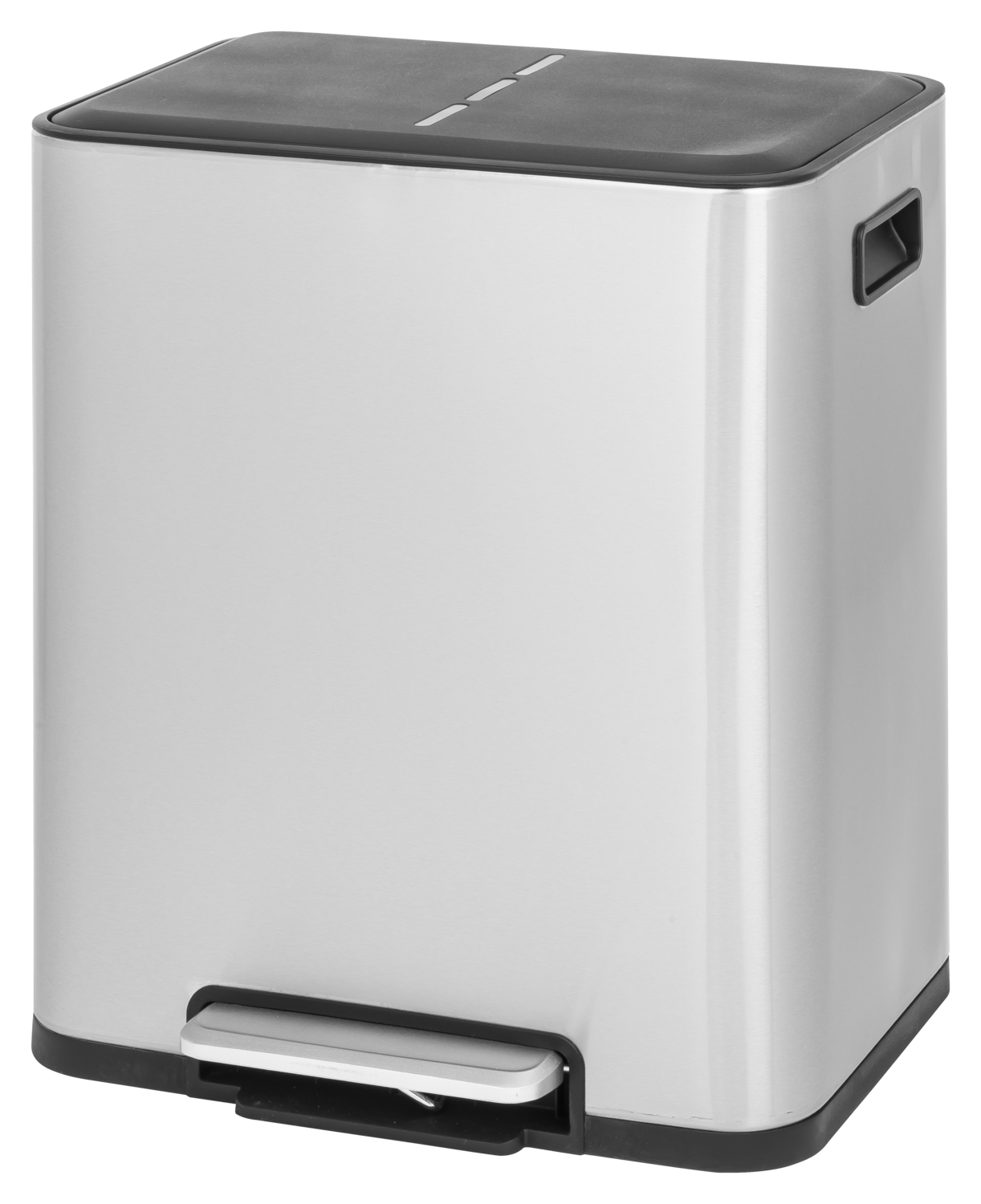 W5 Abfalleimer, Edelstahl mit Mülltrennsystem, 2 x 15 l (Silber) Bild 4