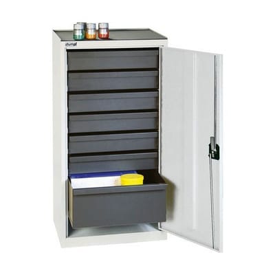 Werkzeug- u. Materialschrank Professional 3000, mit 7 Schubladen, grau, B 500 mm