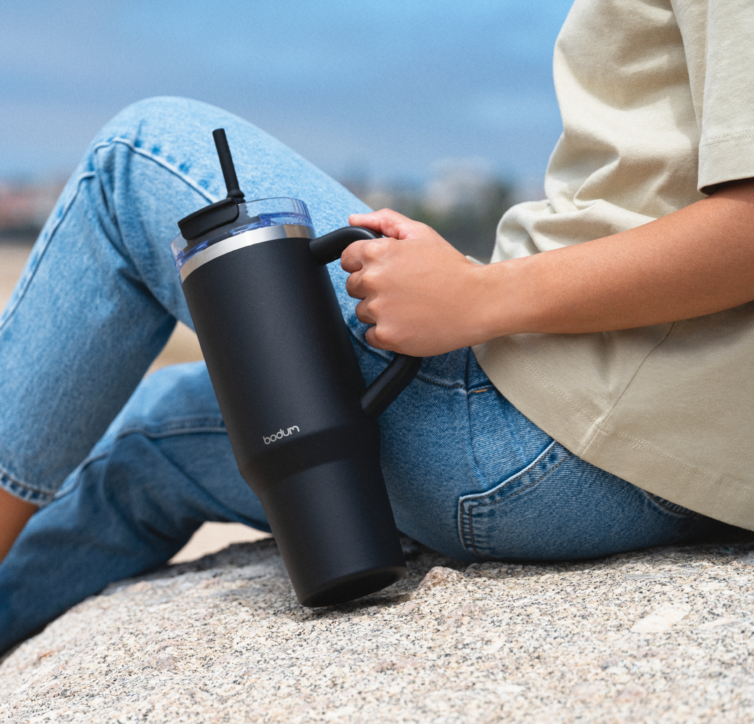 BODUM Reisebecher TRAVEL MUG, Geschenk Set 2in1