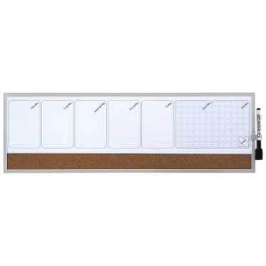 Rexel 1903780 Magnettafel Braun, Weiß