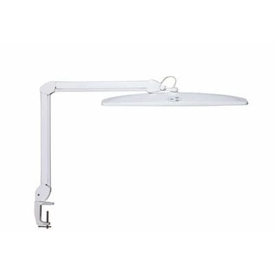 LED-Arbeitsplatzleuchte Tarvos, stufenlos dimmbar, mit Klemmfuß