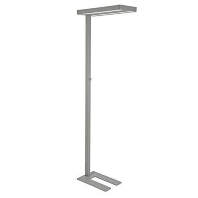 LED-Standleuchte Trivas, dimmbar, Höhe 1950 mm, silber