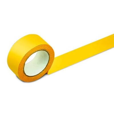 Bodenmarkierband, 75 mm breit, gelb, 2 Rollen