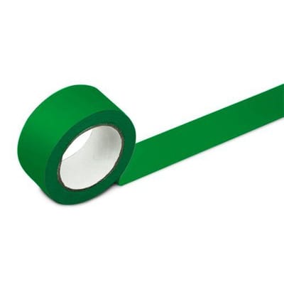 Bodenmarkierband, 75 mm breit, grün, 2 Rollen